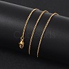 304 Stainless Steel Necklaces X-NJEW-E080-11G-4