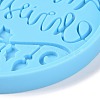 Christmas Ball with Word Pendant Silicone Molds DIY-K051-22-4