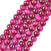Natural Rose Tiger Eye Beads Strands G-G099-8mm-3-1