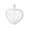 Alloy Pendant Cabochon Settings X-PALLOY-S107-004S-RS-3