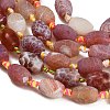 Dyed & Heated Natural Weathered Agate Beads Strands GG-CBAB9C6-E01-02-3