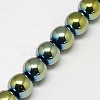 Electroplate Non-magnetic Synthetic Hematite Beads Strands G-J169A-3mm-06-3