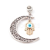 Tibetan Style Alloy European Dangle Charms PALLOY-JF00711-2