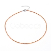 Cubic Zirconia Beaded Necklaces NJEW-JN02618-2