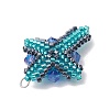 Glass Seed Beads Pendants PALLOY-MZ00223-4