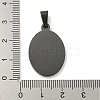 304 Stainless Steel Pendants STAS-C102-09C-EB-3