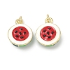 Brass Enamel Pendants KK-H259-11E-G01-1