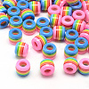 Opaque Stripe Resin Beads X-RESI-S344-02-1