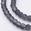 Baking Paint Transparent Glass Bead Strands X-GLAA-S031-6mm-12-1