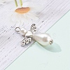 Imitation Pearl Acrylic Pendants PALLOY-JF00619-5