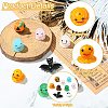 9Pcs 9 Styles Halloween Themed Handmade Lampwork Beads LAMP-CJ0002-62-3