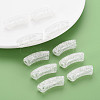 Transparent Crackle Acrylic Beads CACR-S009-001B-NA-7