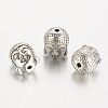 Antique Silver Tibetan Style Buddha Head Alloy Beads X-TIBEB-60542-AS-LF-2