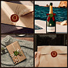 Golden Plated Brass Sealing Wax Stamp Head AJEW-WH0208-916-7