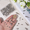 100Pcs 10 Styles Tibetan Styles Alloy Bead Cone & Bead Caps FIND-SP0020-73A-3