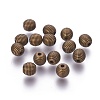 Tibetan Style Alloy Beehive Beads PALLOY-6662-AB-NR-1