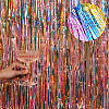 Plastic Foil Fringe Curtains DIY-WH0028-106A-6