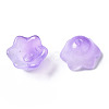 Transparent Two Tone Spray Painted Glass Beads GLAA-Q089-002B-004-4