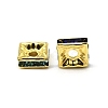 Brass Rhinestone Spacer Beads RSB072NFG-3