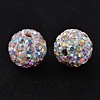 Polymer Clay Rhinestone Beads RB-C1438-10mm-A28-2