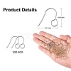 100Pcs 316 Stainless Steel Hypoallergenic French Earring Hooks JX137A-2