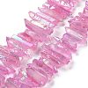 Natural Quartz Crystal Points Beads Strands G-K181-B12-1