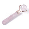Natural Rose Quartz Mini Eye Roller Massage Tool Skin Care G-N0325-03-3