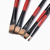 Wooden Paint Brushes Pens Sets AJEW-L074-03-3