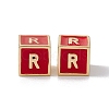 Rack Plating Brass Enamel Beads KK-B060-04G-03R-2