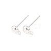 Brass Stud Earring Findings KK-G604-01S-01-1