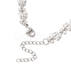 Brass Butterfly Link Chains Bracelets for Women BJEW-JB13509-4