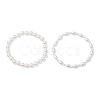 2Pcs ABS Plastic Imitation Pearl Beaded Stretch Bracelets BJEW-JB11909-2
