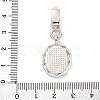 Brass Micro Pave Cubic Zirconia Pendants KK-S510-45GP-01-3