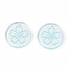 Transparent Resin Pendants RESI-N030-004B-2