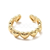 Heart Wrap Open Cuff Ring RJEW-G251-10G-1