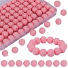 80Pcs Round Silicone Focal Beads SIL-SZ0001-24-23-1