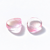Transparent Spray Painted Glass Beads GLAA-T016-29A-2
