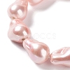 Electroplated Glass Imitation Pearl Beads Strands BSHE-G035-01A-03-1-3