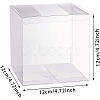 Transparent Plastic PET Box Gift Packaging CON-WH0052-12x12cm-2