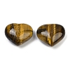 Heart Natural Tiger Eye Palm Stones G-C186-02E-1