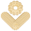 20Pcs Brass Flower Washers KK-FH0008-16G-1