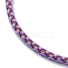 Polyester Cord Braided Bracelet Makings MAK-Z003-01G-28-2