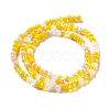 Glass Beads Strands EGLA-A034-M4mm-21-5
