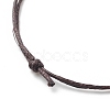 Alloy Heart Beaded Cord Bracelet BJEW-PH01485-01-5