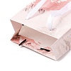 Flower Oil Painting Print Rectangle Paper Gift Storage Bags with Ribbon Handles ABAG-A011-01F-2