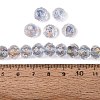 Handmade Foil Glass Beads FOIL-Q001-02D-4