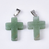 Natural Green Aventurine Pendants G-S358-002L-2
