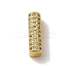 Brass Micro Pave Clear Cubic Zirconia Charms ZIRC-C009-01G-I-1