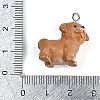 Cute Opaque Resin Pendants RESI-R458-05D-3