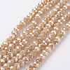 Electroplate Glass Beads Strands EGLA-D020-8x5mm-76-1